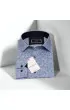Slim Fit Uzun Kol Dijital Baskılı Desenli Erkek Gömlek 3GMK312198008