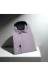 Slim Fit Uzun Kol Desenli Saten Gömlek 3GMK312420003