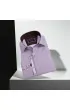 Slim Fit Uzun Kol Desenli Saten Gömlek 3GMK312420008