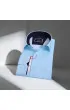 Slim Fit Uzun Kol Desenli Erkek Gömlek 3GMK312424009