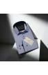 Slim Fit Uzun Kol Desenli Saten Gömlek 3GMK312435003
