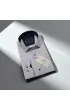 Slim Fit Uzun Kol Desenli Saten Gömlek 3GMK312435004