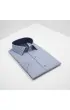 Slim Fit Kısa Kol Desenli Saten Erkek Gömlek 3GMK312788004 Slim Fit Kısa Kol Desenli Saten Erkek Gömlek 3GMK312788004