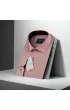 Slim Fit Uzun Kol Düz Renk Saten Erkek Gömlek 3GMK313024020 Slim Fit Uzun Kol Düz Renk Saten Erkek Gömlek 3GMK313024020